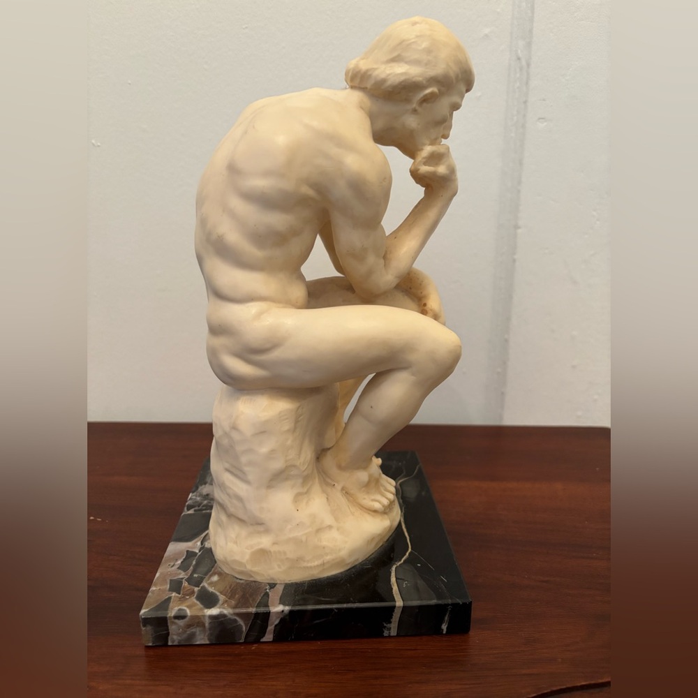 Vintage statue The Thinker A. Santino